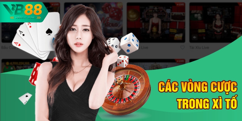 Mẹo Chơi Xì Tố Ăn Tiền Tại VB88 - Chơi Vui, Tiền Về Đầy Túi 2 Các vòng cược trong xì tố