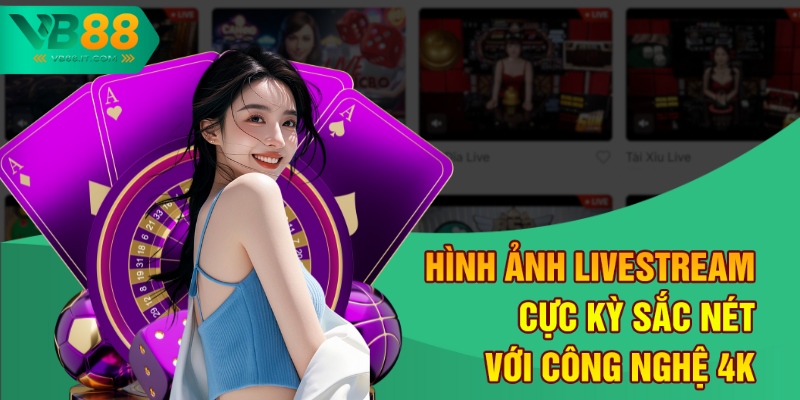 Hình ảnh livestream cực kỳ sắc nét với công nghệ 4K